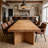 Modern Solid Wood Dining Table in Natural Wood Finish-1535381324
