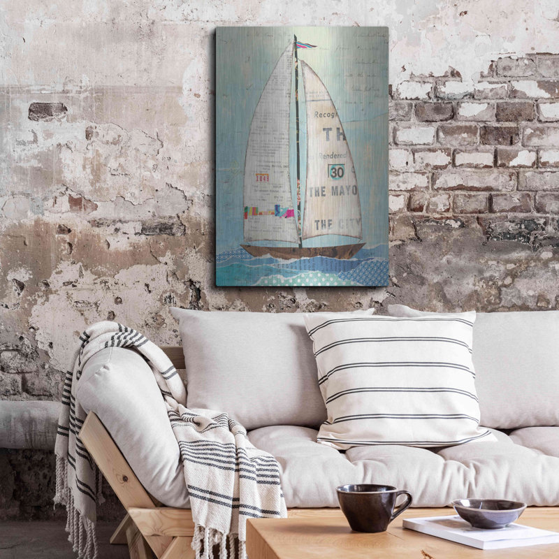 «At The Regatta III» par Courtney Prahl, H 36 po x l 24 po