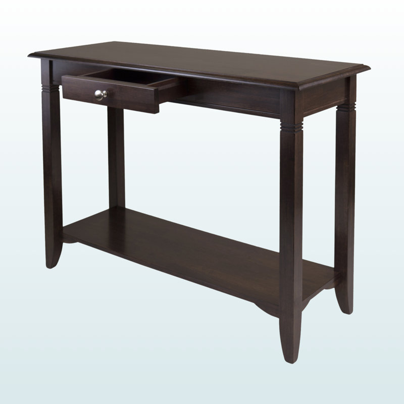 Milo One-Drawer Rectangular Console Table, Brown 29.77'' H X 39.83'' W X 15.81'' D