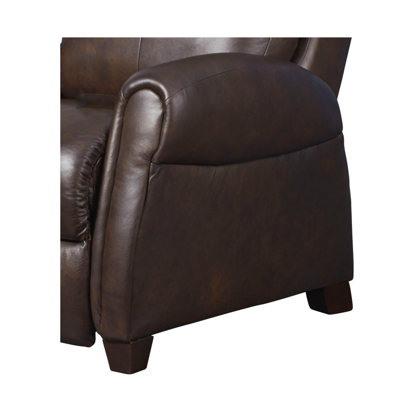 Fauteuil inclinable en cuir Saturn, Chocolat