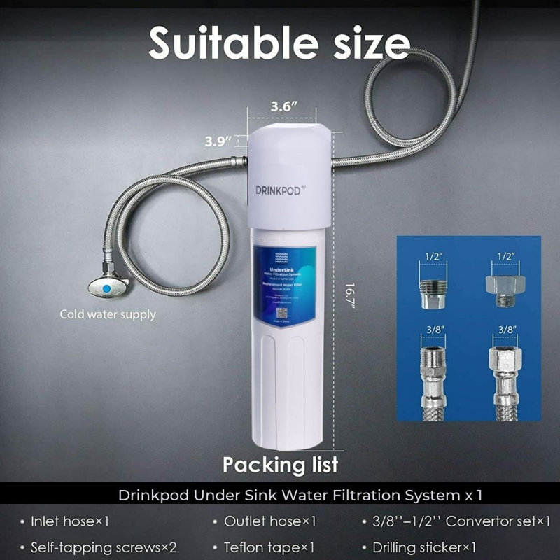 Filtre de remplacement pour réfrigérateur BlueWaw GE SmartFater compatible avec SmartWater