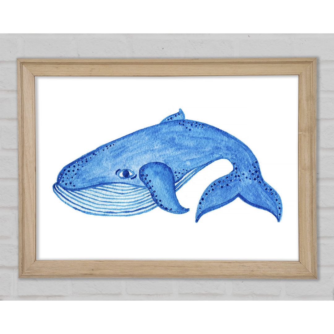 Gerahmtes Bild Blue Whale