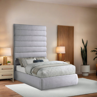 Adam Linen Textured Fabric Bed