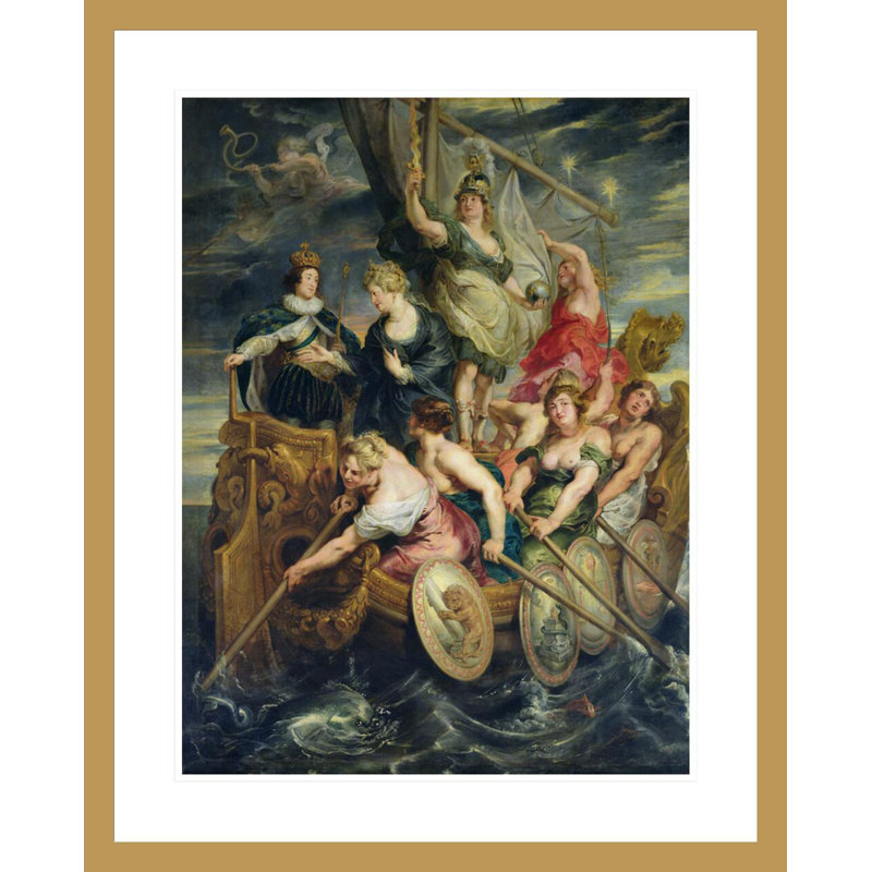 «The Majority of Louis XIII» (1601-43), 20 octobre 1614, par Peter Paul Rubens, impression giclée encadrée