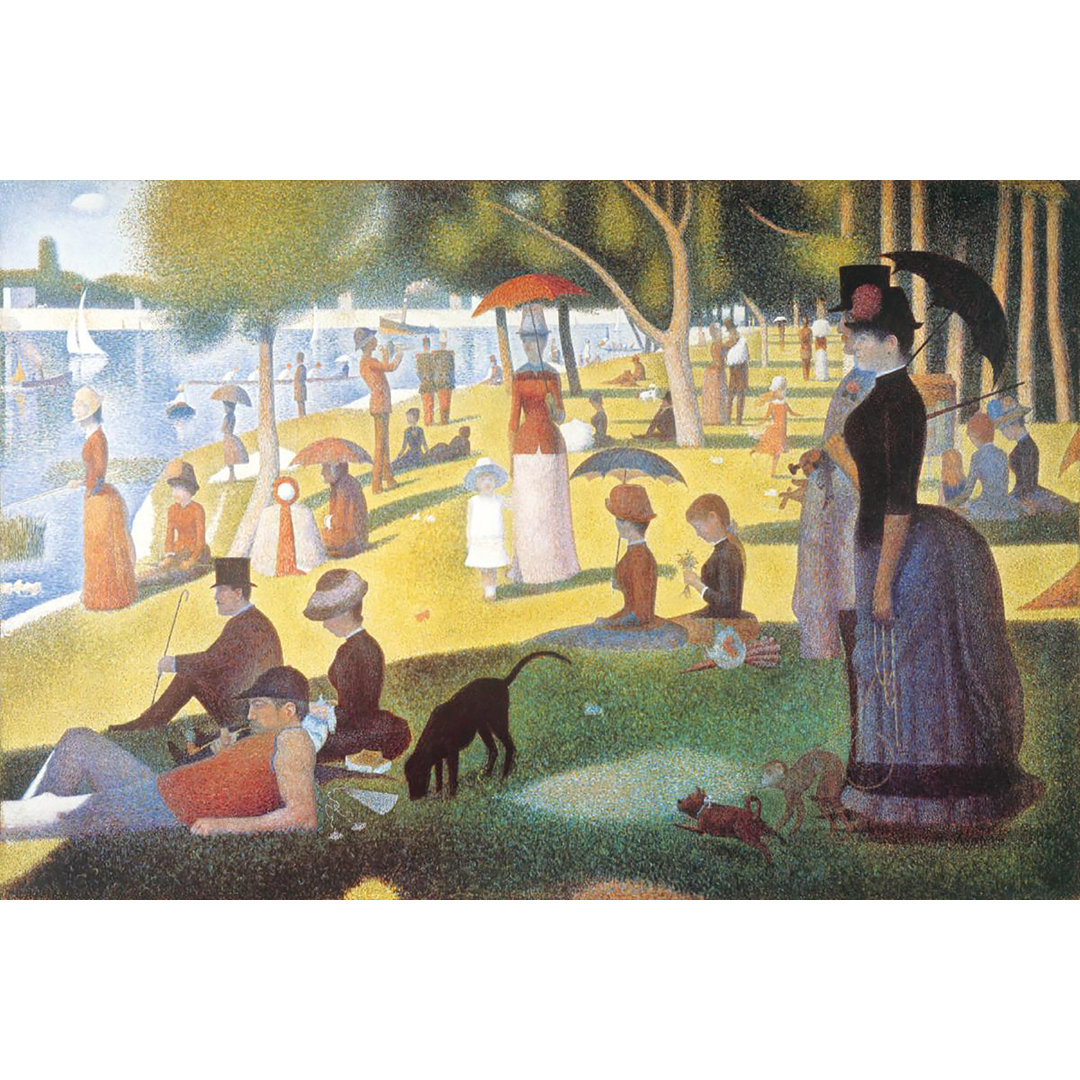 " A Sunday Afternoon On The Island Of La Grande Jatte A River Bank " by Georges Seurat Charlton Home®