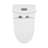 St. Tropez One-Piece 14" Rough-in 1.1/1.6 GPF Dual Top Flush Elongated Toilet in Glossy White