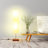 48'' Brown LED Column Floor Lamp