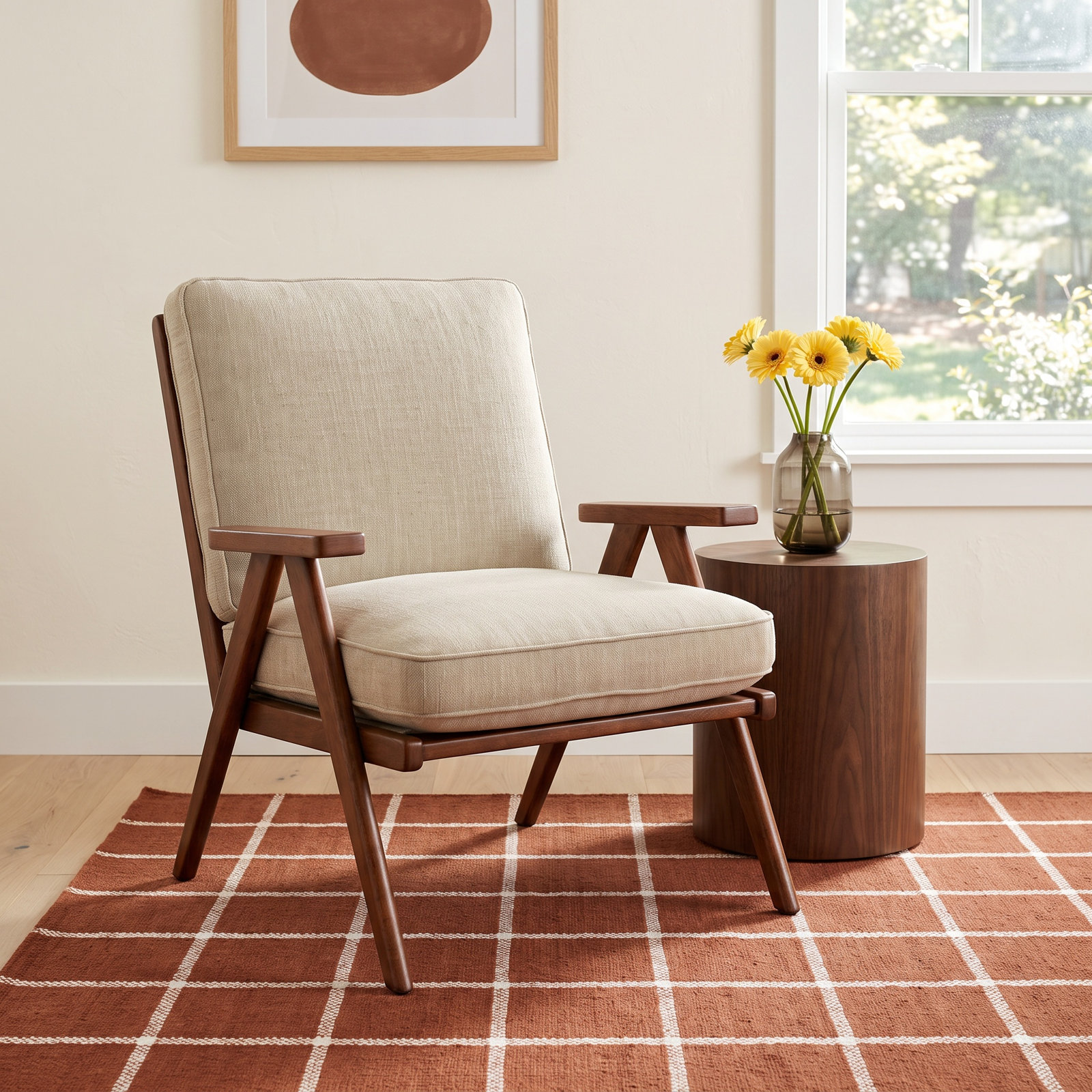 Leonel Linen Armchair