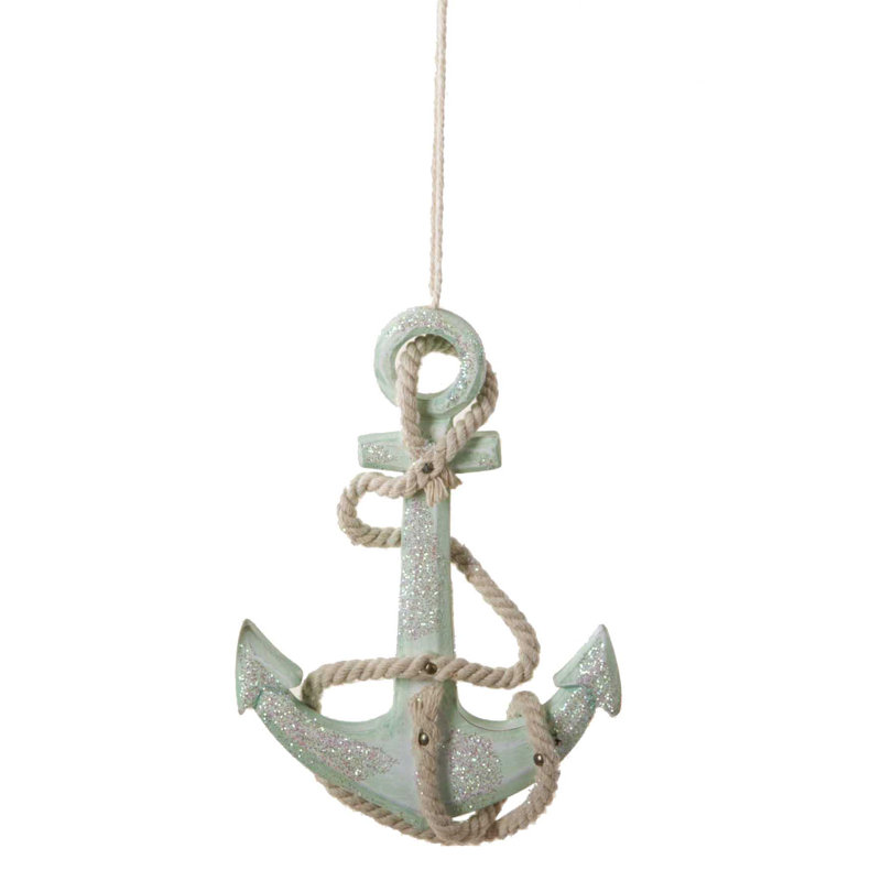 Ornement figurine suspendu en bois d’ancrage