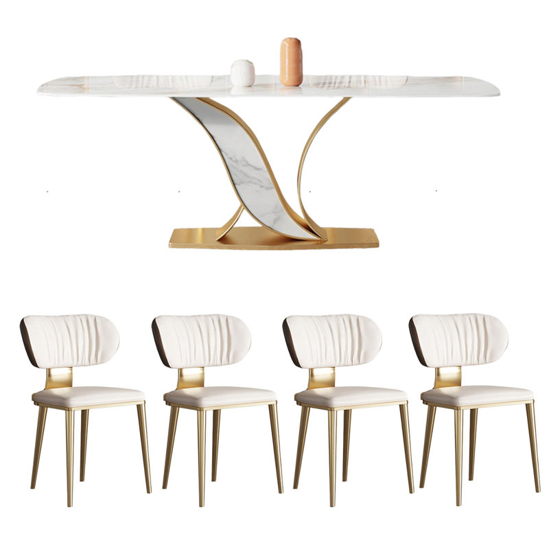 Ensemble de salle à manger rectangulaire Kaliyanna, H 29,5 po x L 63 po x l 35,4 po