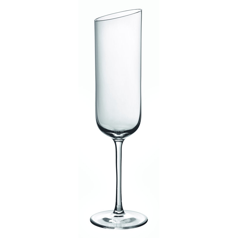 Newmoon Set/4 5.5 oz Crystal Flutes