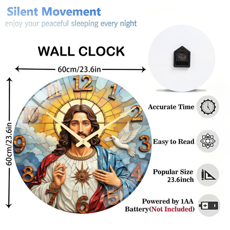 Horloge murale religieuse