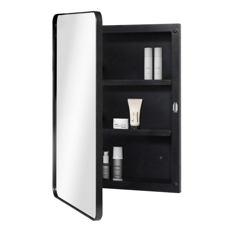 Miroir Rivesville, Noir mat, H 22 po x l 16 po