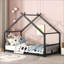 Structure de lit simple en métal - Aucun sommier requis, noir, capacité de 350 lb