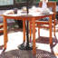 Montenegro 24 lb Black Round Cast Iron Market Umbrella Base