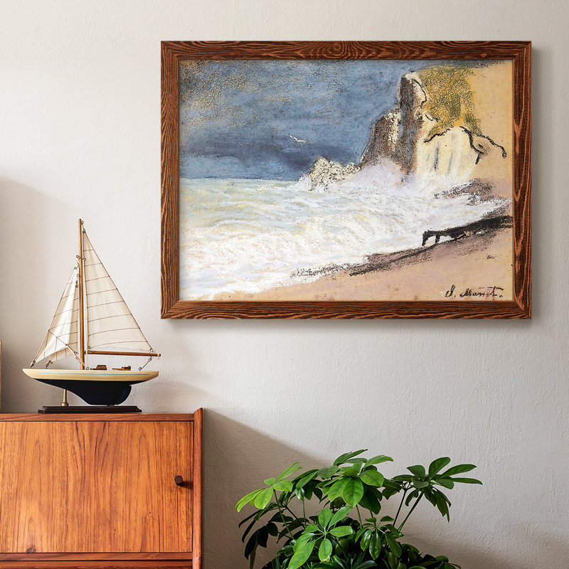 " The Manneport, Etretat ", Maple, 22" H x 32" W x 1.5" D