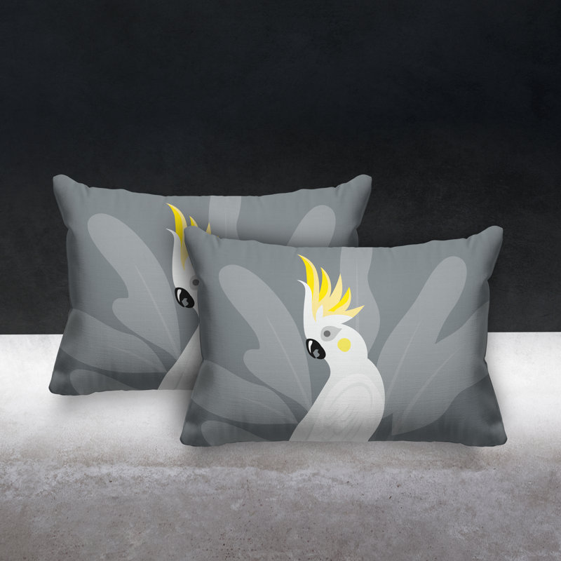 Coussin Bird, Gris