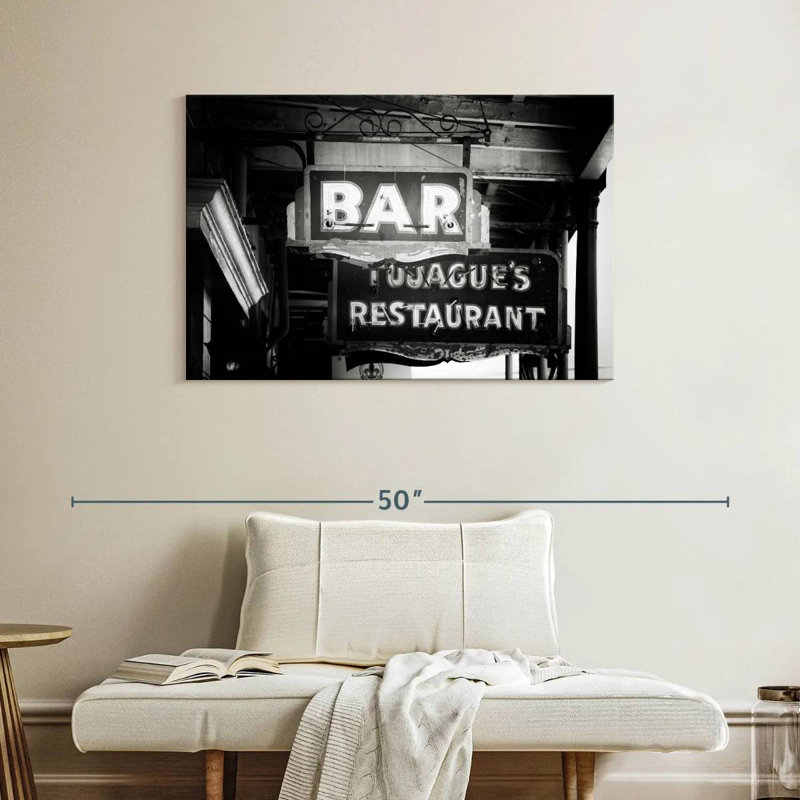 Enseigne de bar Tergel Nola, H 26 po x l 39 po