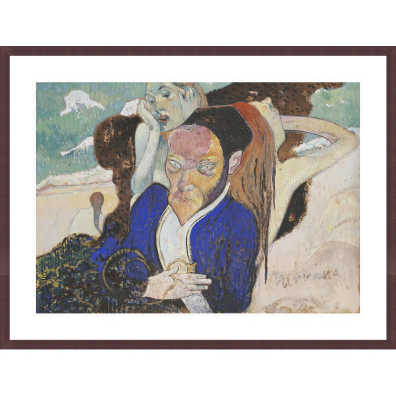 Nirvana: Portrait of Meyer de Haan par Paul Gauguin - Estampe numérique encadrée, H 31,75 po x l 41,5 po