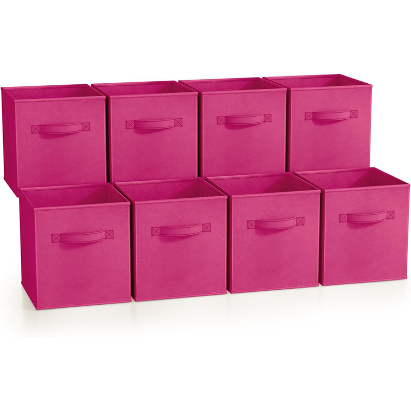 Bac de rangement en tissu Sorbus, Rose