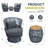 3-Piece Patio Set Outdoor Bistro Set, Rope Conversation Set With Coffee Table-124749565