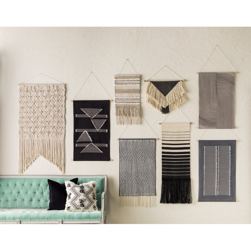 Cotton Wall Hanging, Black
