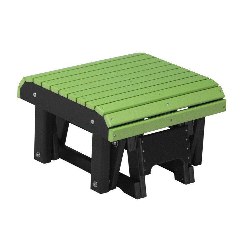 Banc coulissant Muier, Vert lime / Noir