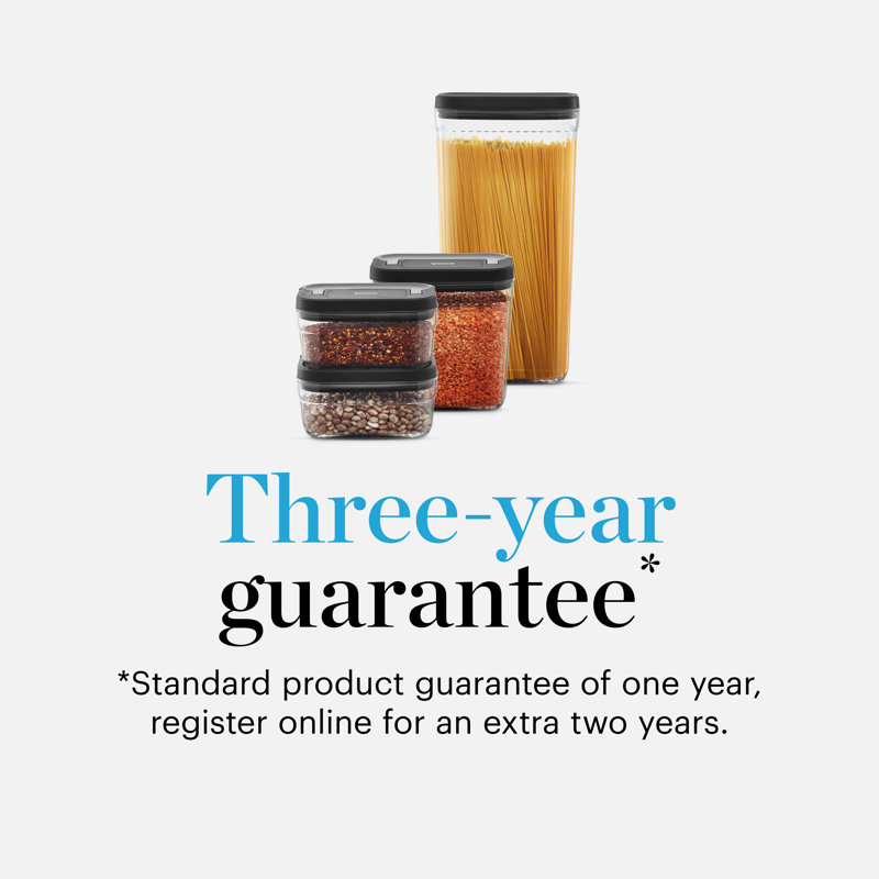 Good Food in Partnership with TOWER 4 Piece Food Storage Set, Airtight Lids, Stackable Design, 1x Large, 1x Medium, 2 x Small, Transparent