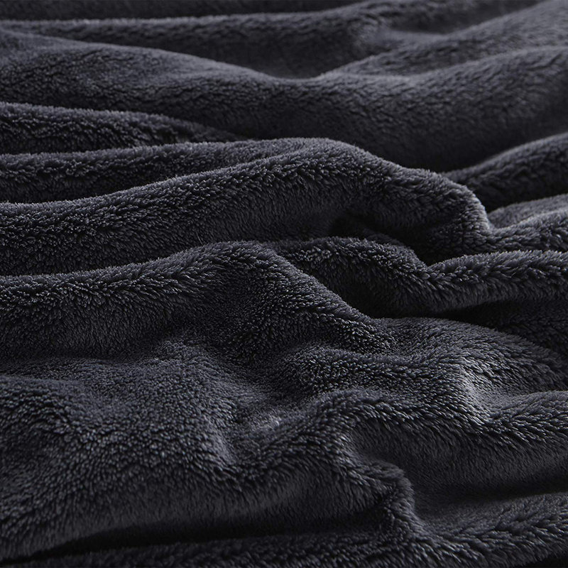 Other Items Coma Inducer Fleece Sheet Set, King Sheet Set + Fitted Sheet + 2 Pillowcases, Black