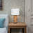 Angilia Boho Woven Seagrass Table Lamp - 26" Tall Rustic Accent Lamp with Linen Drum Shade - Natural Brown Finish for Bedroom, Living Room, or Office Decor