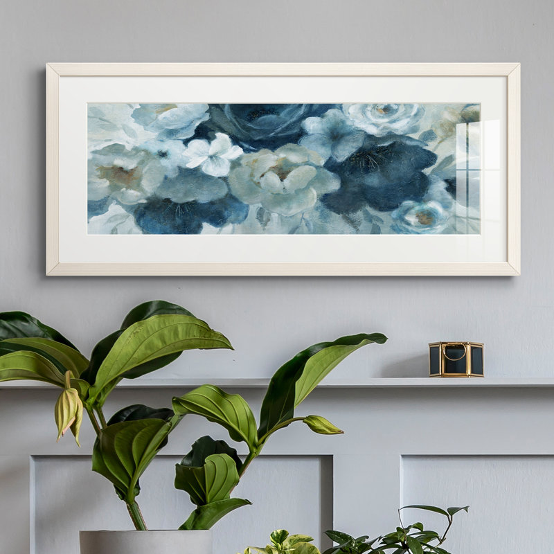 Peinture sur papier encadrée