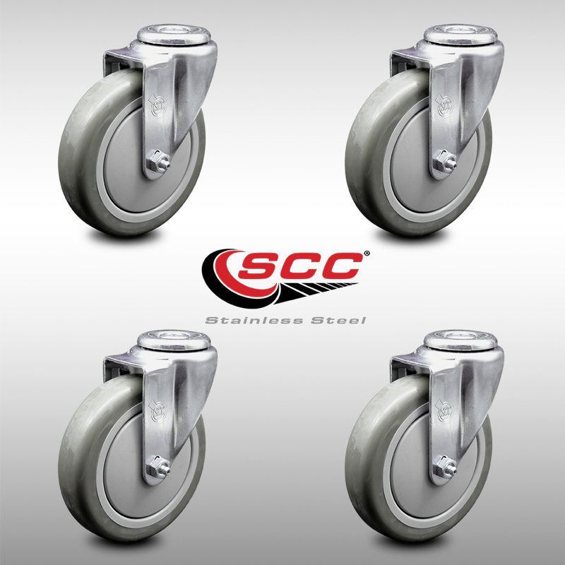 Polyurethane Caster, Gray