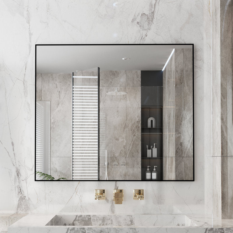 Lesamuel Wall Mounted Vanity Mirror - Aluminum Frame