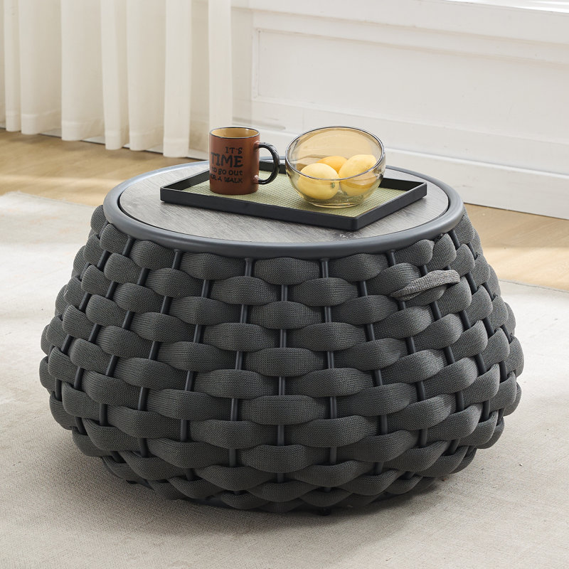 Table ronde de patio, Gris