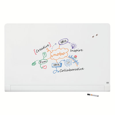 Wall Mounted Magnetic Glass Board