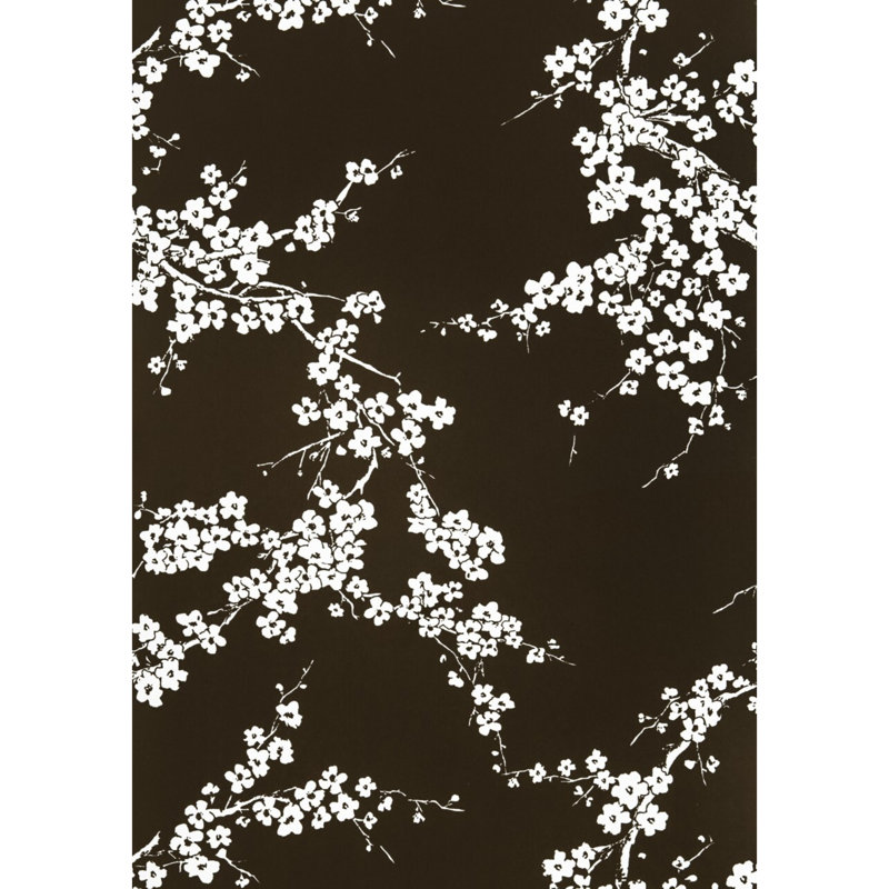 Origen Dos Primavera Floral Wallpaper Roll, Chocolate