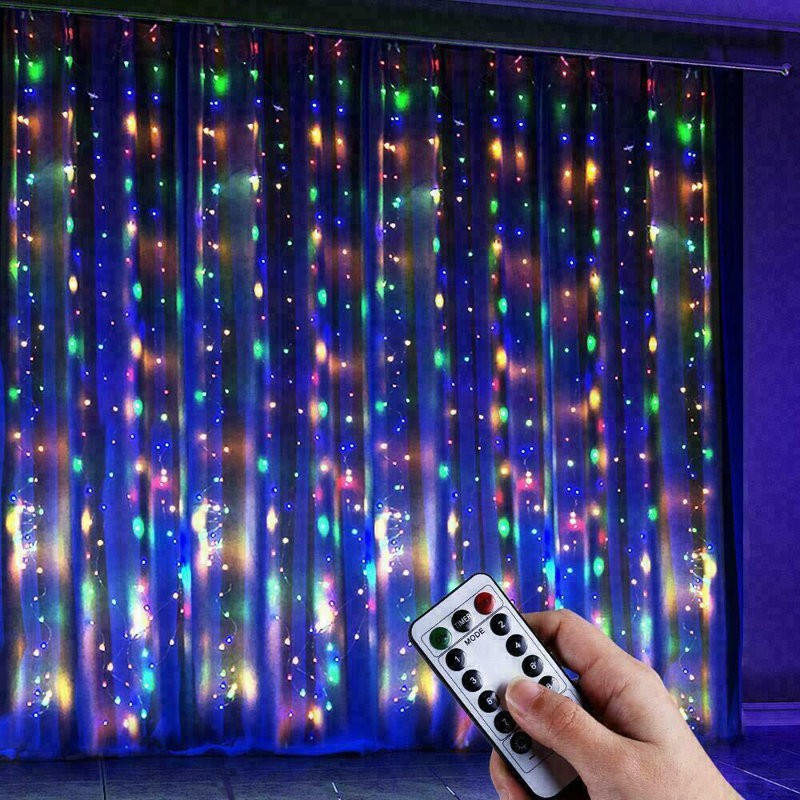 Amandajean Indoor / Outdoor 300 - Bulb 1 in. Plug-in LED Fairy String Light, Multicolor
