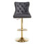 Tabouret de comptoir pivotant à hauteur réglable avec structure en métal-977340003-977339999