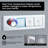 Thermostatic Shower System 12" Rainfall Shower Head with Digital Display, Rough-in Valve-99355754