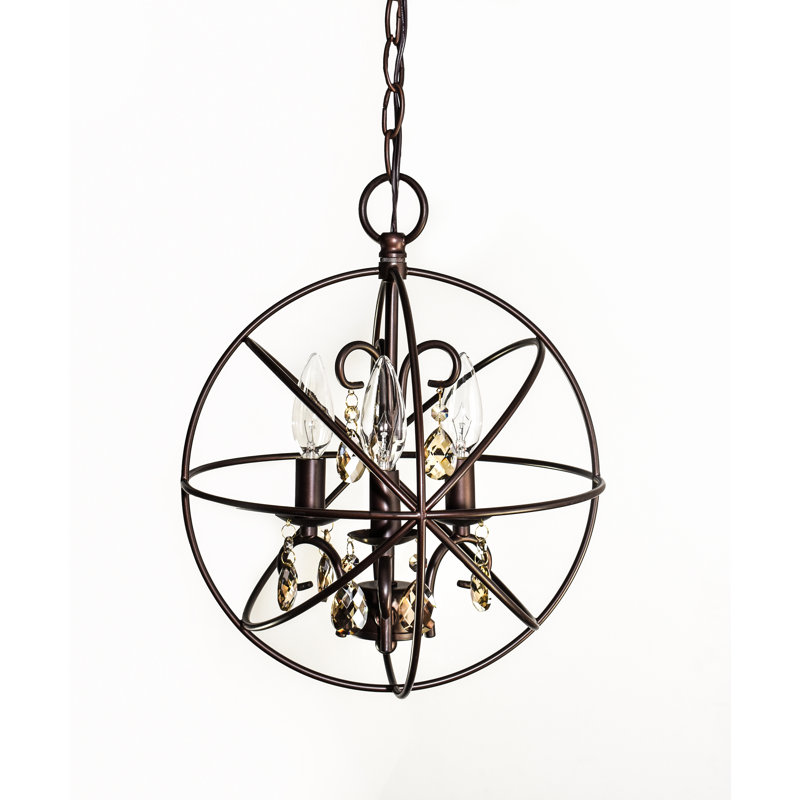 Alden 3 - Light Unique/Statement Pendant, Oil Rubbed Bronze