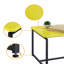Ensemble de table basse et de table de bout en fibre de carbone 3 pièces jaune-1483154879