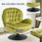 Zenon Velvet Swivel Accent Chair with Ottoman-991307802