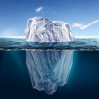 «Iceberg fondant» - Photographie sur toile tendue