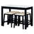 TREXM 5-Piece Modern Faux Marble Versatile Bar Table Set With Storage Drawers And Padded Stools-1285206522-1285206521-1285206520