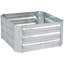 Lit de jardin surélevé carré en acier galvanisé Ippolito - Argent - 24 po x 24 po x 11,75 po-1188611266-1188451423-1184900158