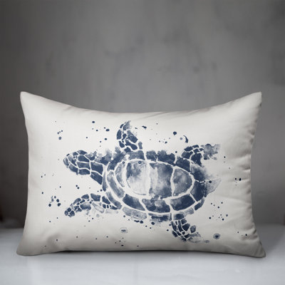  Splatter Sea Turtle Rectangular Pillow Cover & Insert