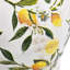 Vase en céramique blanche avec motif jaune citron