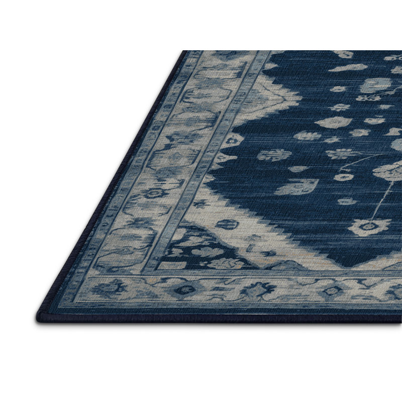 Tapis gris lavable à la machine, Rectangle 2 pi x 3 pi