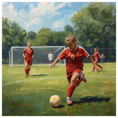 Youth Soccer Game Wall Tapestry -  Soccer Wall Decor