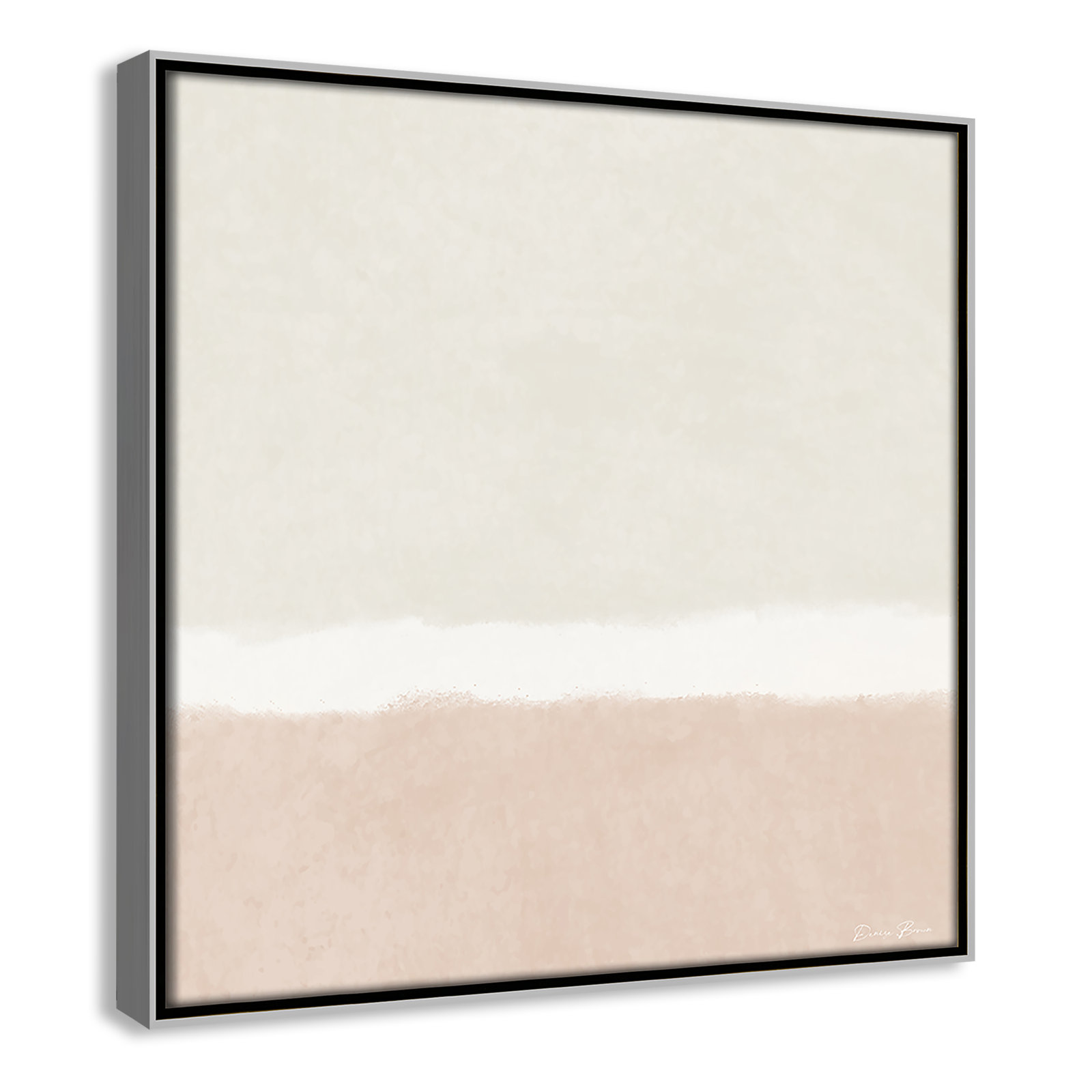 Willadeene "Slate I" Print, 13.5" H x 13.5" W, Silver Framed